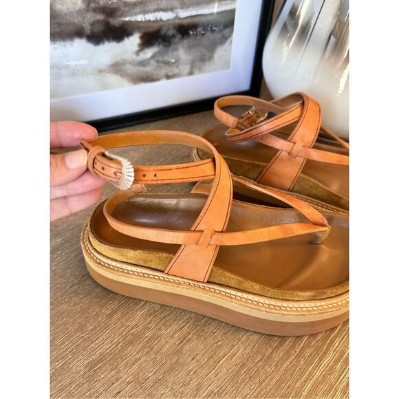 ISABEL MARANT Esely Platform Sandals in Brown Size 37  (7) - Picture 2 of 11